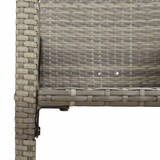thumbnail of vidaXL 5-tlg. Gartenbar-Set ohne Kissen Grau Poly Rattan Akazie
