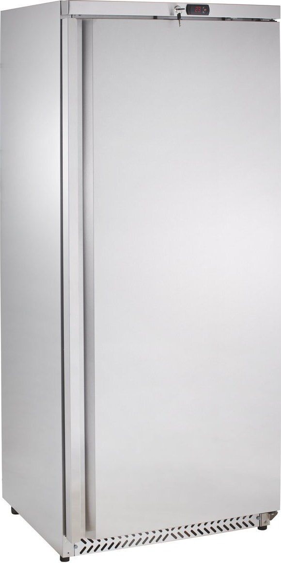 GastroHero Lagerkühlschrank SRH60S | 590 L Nutzvolumen | 0 °C bis +8 °C | energiesparend | abschließbar | Edelstahl | Gastronomie