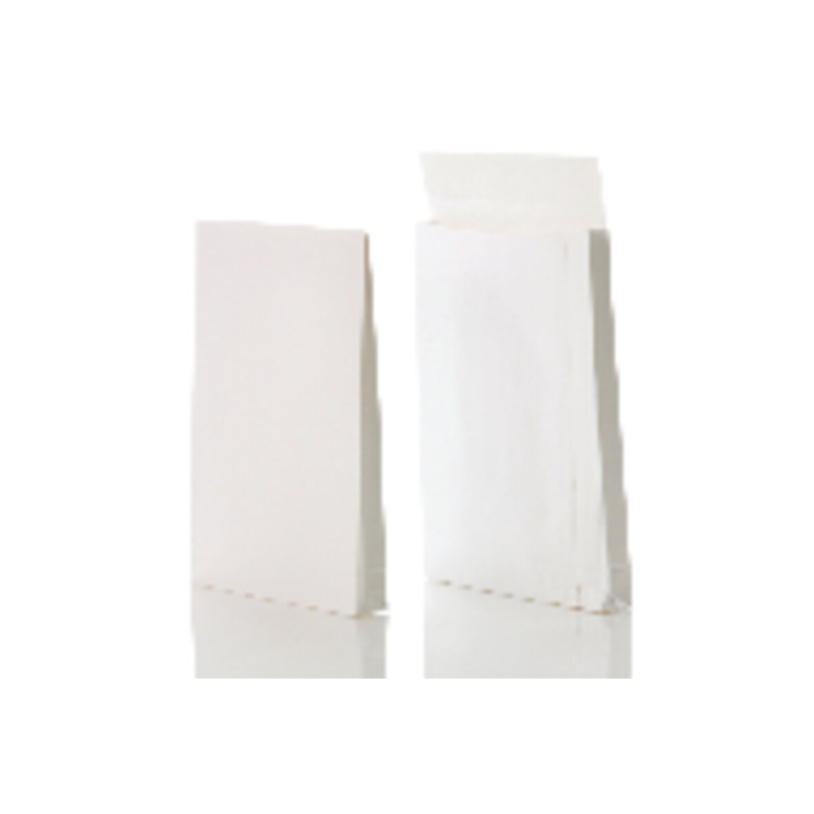 Faltentasche 00011823 B4 Klotzboden ohne Fenster haftklebend weiß 250 Stück.