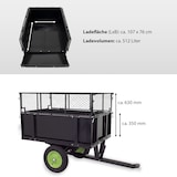 thumbnail of Rasentraktor Anhänger Kippanhänger 300 kg kippbar mit Kupplung