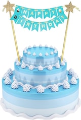 thumbnail of Happy Birthday Kuchendeko hellblau