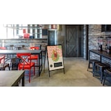 thumbnail of ALLboards Doppelseitige Werbetafel, Kundenstopper, Größe: A1, in einem schwarzen Aluminiumrahmen