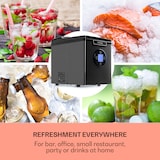 thumbnail of Icemeister 2G Eiswürfelmaschine 12kg/24h LC-Display Edelstahl Schwarz-Metallic