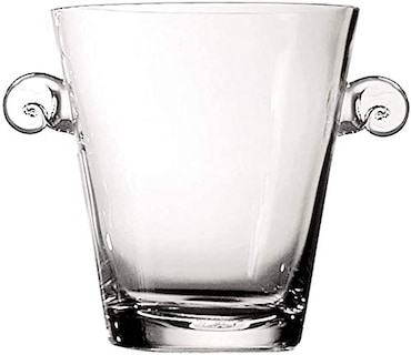 Champanera de Cristal con Asas 3L – Cubitera Elegante para Vino, Cava o Frutas – Centro de Mesa Decorativo