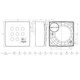 thumbnail of Schachtventilator Quadro Medio THCS AP Weiß 29