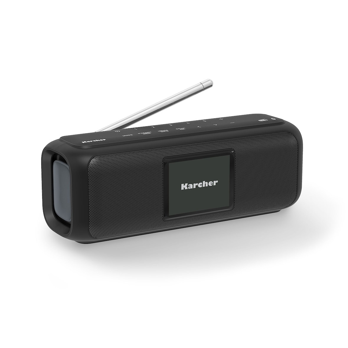 Karcher DAB Go tragbarer Bluetooth Lautsprecher & Digitalradio DAB+ / UKW Radio mit 2,4` Farbdisplay/ 5 Watt Stereo-Sound