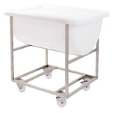 thumbnail of GILAC Chariot pour bac grand volume semi-cylindrique - inox - 170 L - Gris G194795