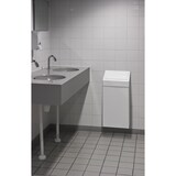thumbnail of Metalen afvalbak met pushklep, 50 ltr - wit