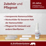 thumbnail of AL Briefkastensysteme 35 Fächer Premium Edelstahl Stand Briefkasten Anlage für Post A4 modern, robust, wetterfest, Artikelnummer: 132T35S5