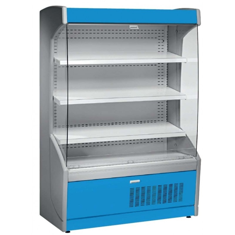 Mural Refrigerado Expositor 4 estantes Azul – 1004W – 705x700x1998mm