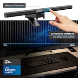 thumbnail of CSL LED Monitorlampe, Bildschirmlampe mit Dimmfunktion, Schreibtischlampe, 4,5W, Screenbar, 3 Lichtfarben, Monitorlicht, blendfrei, Monitor Lampe