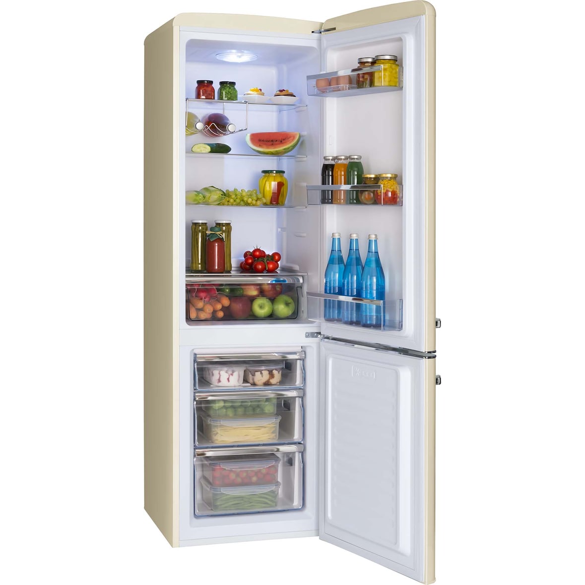 Amica Kühl/Gefrierkombi RETRODESIGN KGCR 387 100 B co-cr