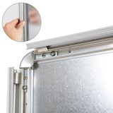 thumbnail of A1 Werbeaufsteller, doppelseitig mit Fußtank und 2 Folien - grau