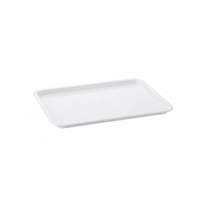 Giganplas Rechthoekig plastic dienblad 36x25x2 cm H Wit plastic voedseldienblad