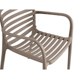 thumbnail of METRO PROFESSIONAL Cadeira de exterior empilhável Elaria, com braços, plástico, juta