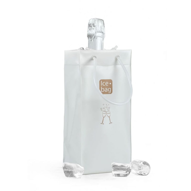 Ice.bag® CLASSIC WEISS PEARL Kühler für 1 Flasche je 24