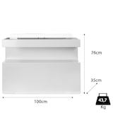 thumbnail of Moritz  Standkamin Raumteiler 100 x 35 x 76 cm Bio Ethanol-Brenner Deko Kamin Feuerstelle Ethanol-Kamin Ofen