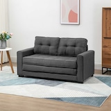 thumbnail of HOMCOM Divano Letto 2 Posti in Tessuto Imbottito 151x75x85cm Grigio