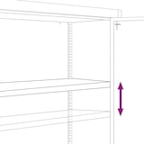 thumbnail of vidaXL Aktenschrank Weiß 90x40x105 cm Stahl