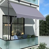 thumbnail of Balkonmarkise Aluminium dunkelgrau 200x150x220-310 cm, höhenverstellbar