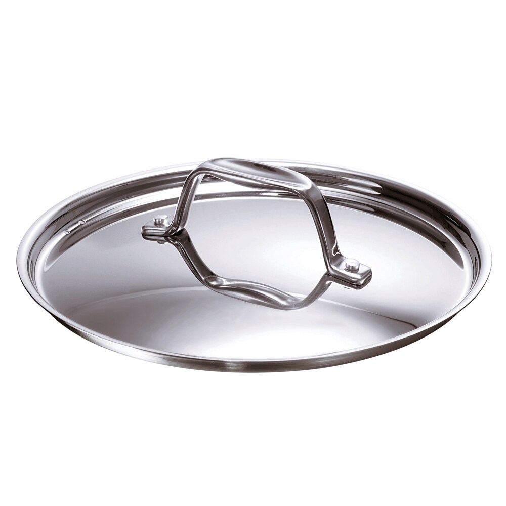 Couvercle inox Chef 28 cm -  Argent / Métallique Rond Acier Inoxydable (inox  Beka 26.00x30.00 cm