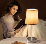 thumbnail of Tischlampe LED Lumiere 32x13x13 cm taupe