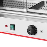 thumbnail of Royal Catering - Royal Catering Cuiseur à Vapeur Pour Hot Dogs 300 saucisses + 100 pains, 2 400 W, 30-110 °C, Soupape De Vidange, Inox, Verre