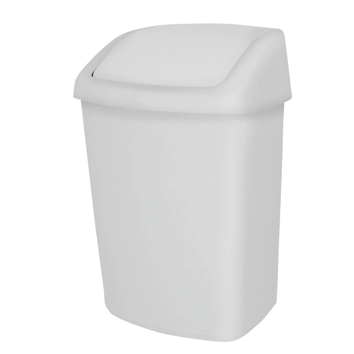 cookmax Schwingdeckeleimer 10 l eckig / weiß 246 x 198 x 373 mm