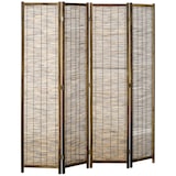 thumbnail of HOMCOM Biombo de 4 Painéis Separador de Ambientes Dobrável 160x1,8x170 cm Divisor de Ambientes de Madeira e Caniço Madeira