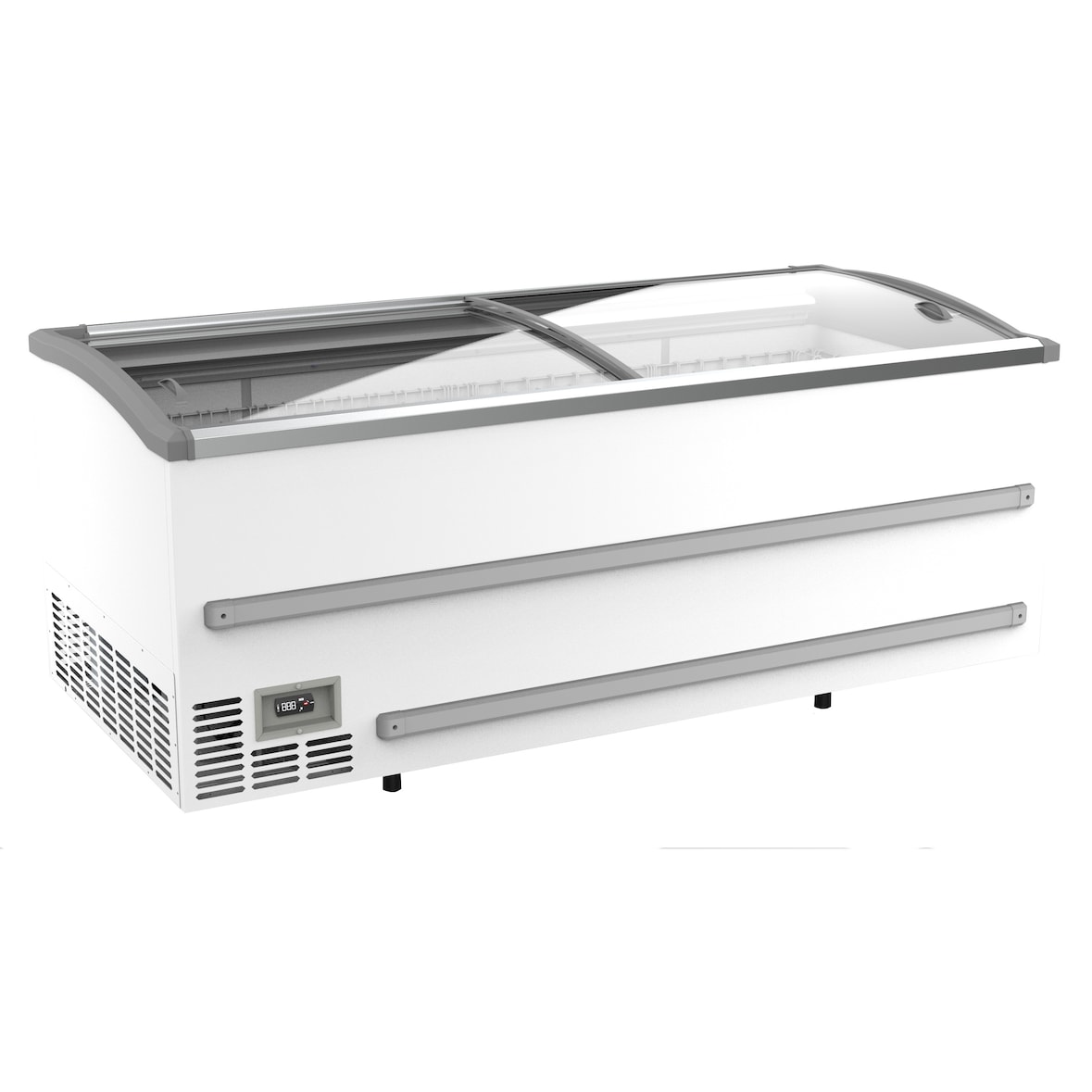 Chefgastro Supermarkt Tiefkühltruhe weiss 2125 BxTxH 2124x952x894mm