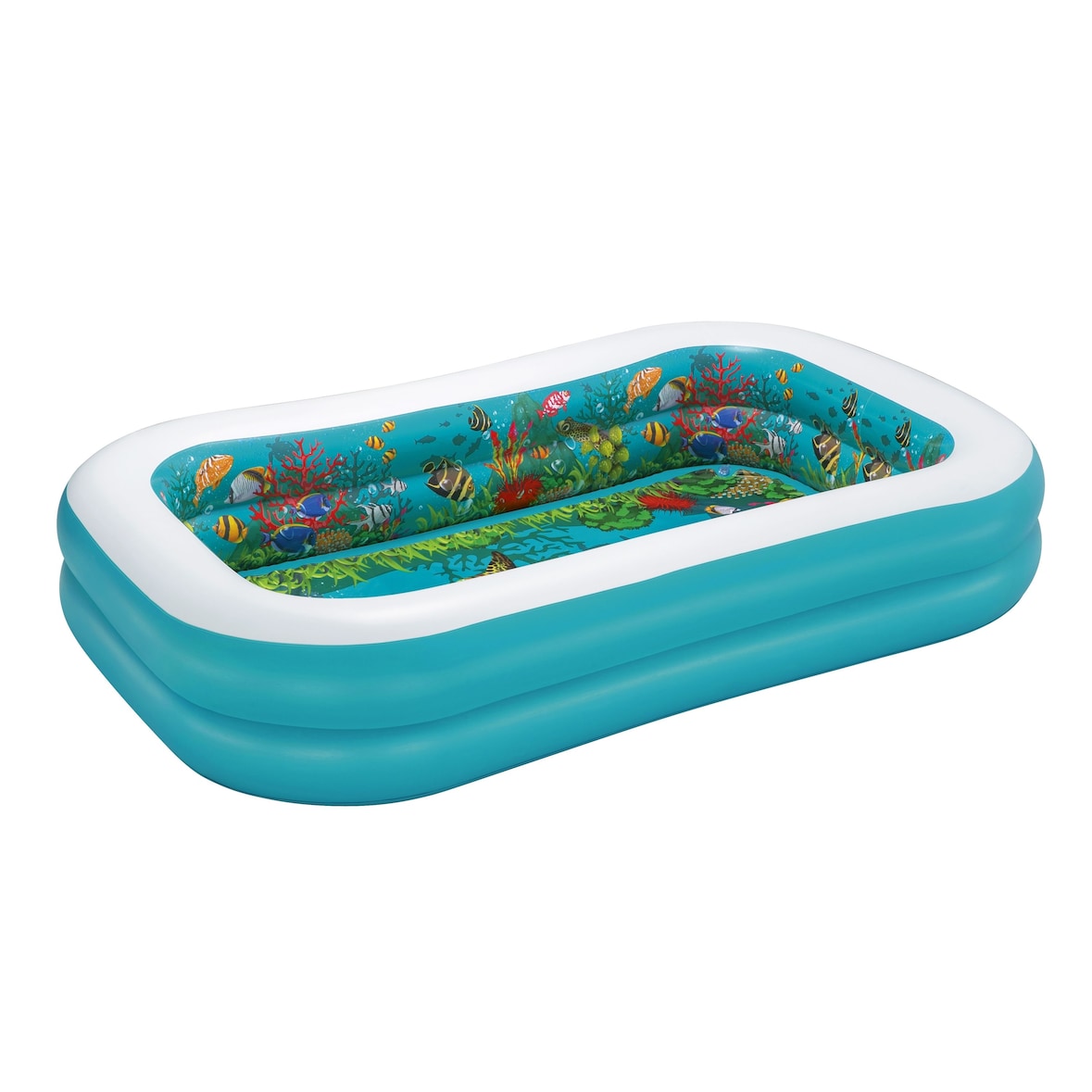 Bestway Piscina familiar hinchable 3D Adventure, PVC, 175 x 262 x 51 cm, incl. 2 gafas 3D y parches de reparación, 778 L