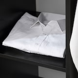 thumbnail of HOMCOM armario ropero con ruedas armario para ropa con barra estantes abiertos organizador para colgar ropa de dormitorio 80x40x128 cm negro