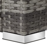 thumbnail of tectake Conjunto de ratán Lignano  gris - 404782