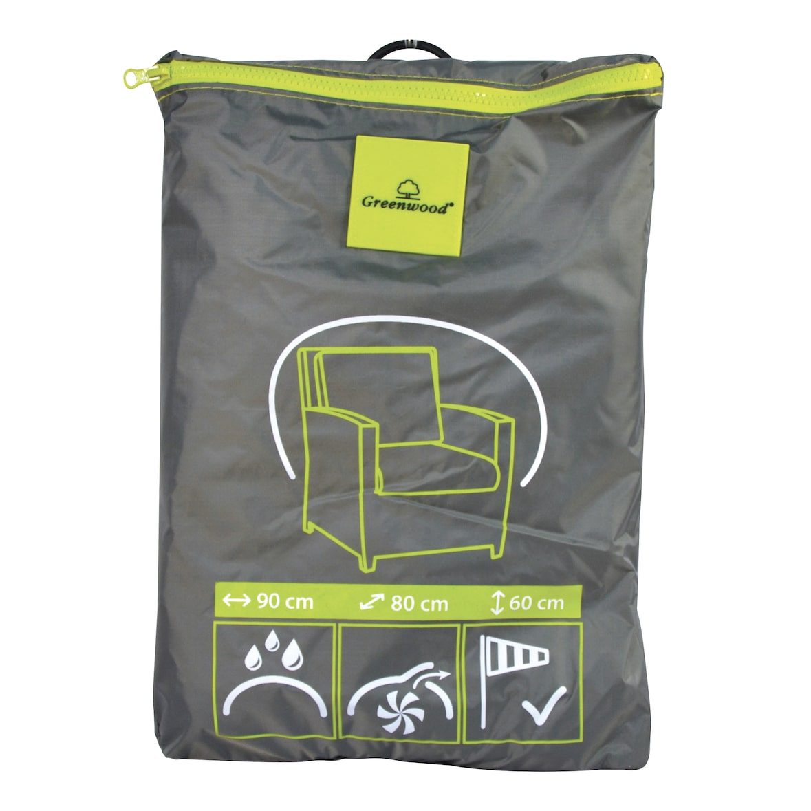 cover ricovero er poltrona 90x80xh60 cm;  in poliestere impermeabile ed extra resistente. Semplice da installare e rimuovere