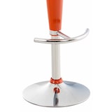 thumbnail of Conjunto de 2 bancos de bar em sela laranja