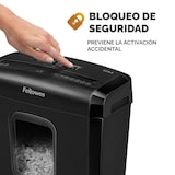 thumbnail of Fellowes Destructora trituradora de papel 6M MiniCorte, destruye 6 Hojas en partículas, Papelera 13 L. Bloqueo de Seguridad. Color Negro