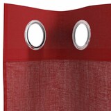 thumbnail of vidaXL Voile Vorhänge mit Ösen 2 Stk. Weinrot