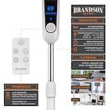 thumbnail of Brandson Standventilator DC Motor mit Fernbedienung + LED Display, Oszillation, Ventilator leise, Höhe verstellbar, energiesparend, Weiß