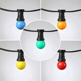 thumbnail of Illu- Party Lichterkette Außenlichterkette 20m grün 20 bunte LED Kugellampen