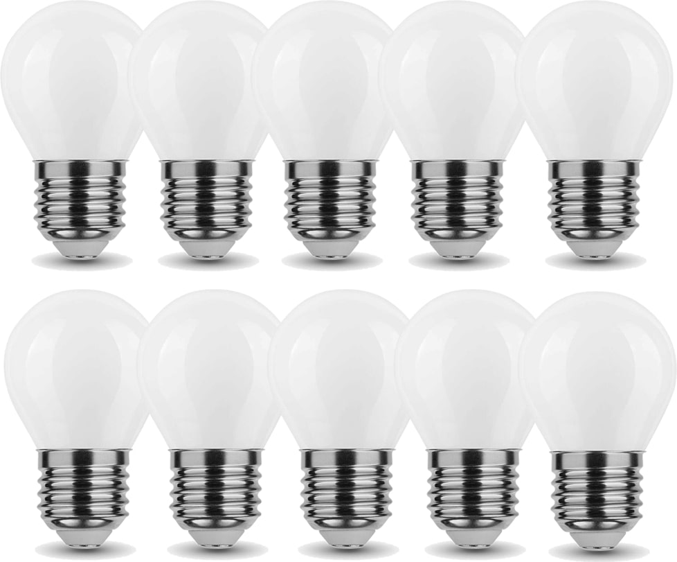 10x 4W Mini E27 LED Leuchtmittel Birne Kugel G45 320 Lumen Kaltweiß | METRO