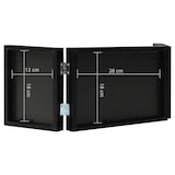 thumbnail of vidaXL Fotolijst drieluik 28x18 cm+2x(13x18 cm) zwart