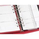 thumbnail of Ruitertassen Terminplaner A6 (16x20cm) Leder rot Terminkalender mit Systemeinlage und Kalender 1 Woche auf 2 Seiten