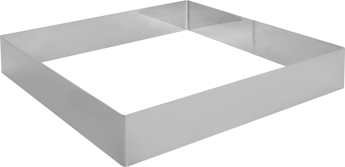 Schneider - Tortenring "Quadrat", Edelstahl, 300 x 300 x 50 mm