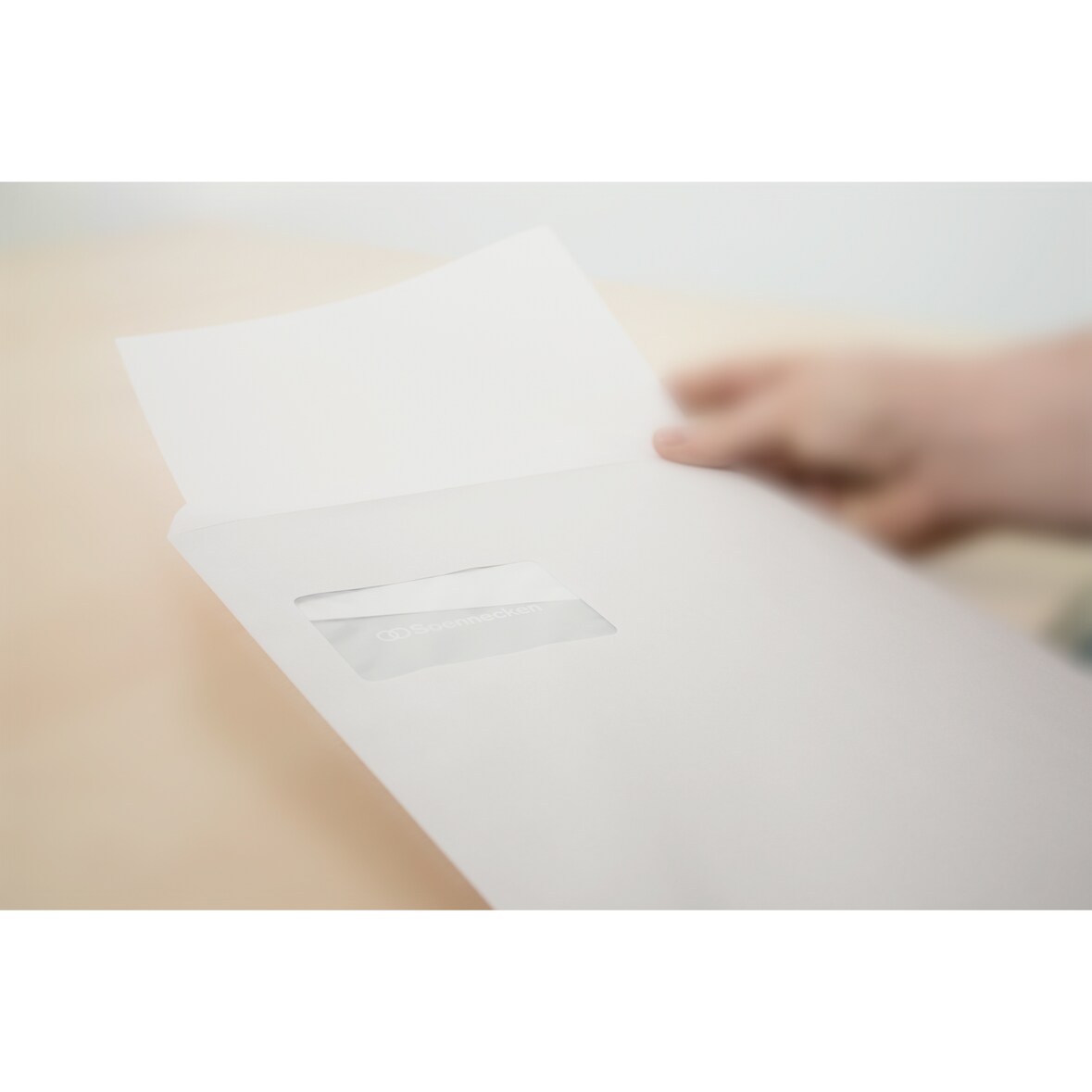 Soennecken Faltentasche 2912 C4 125g mF hk hf 20F weiß 25St.