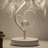 thumbnail of Home Nature Wohnkonzept Feder Tischlampe Hotel LED Nachttischleuchte Herz Design Schlafzimmer romantische Beleuchtung