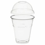 thumbnail of 50x BIO Trinkbecher 300ml + Domdeckel mit Rundloch aus Biokunststoff (PLA)