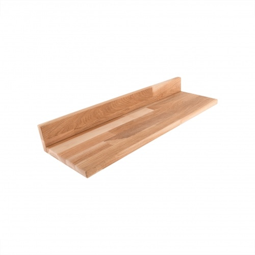 Raburg Wandregal ALVA, Eiche - 60 cm lang, 20 cm tief, robustes Vollholz, bis 8 kg belastbar