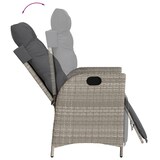 thumbnail of vidaXL 7-tlg. Garten-Essgruppe mit Kissen Hellgrau Poly Rattan