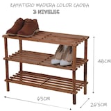 thumbnail of NAKLOE - Zapatero 3 - Zapatero organizador de zapatos - Zapateros - Zapatero mueble - Zapatero madera - Zapatero de madera - Organizador