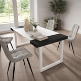thumbnail of Consolle allungabile, Tavolo consolle allungabile, 180x90x73cm, Per 8 persone, Gambe in legno, Stile moderno, Bianco e nero _ 256_7
